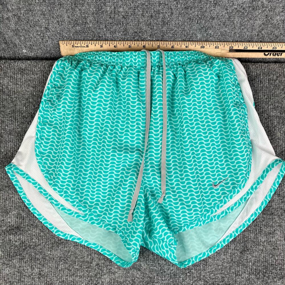Nike Dri-Fit Women's Athletic‎ Running Shorts Size S Turquoise Mesh Lightweight